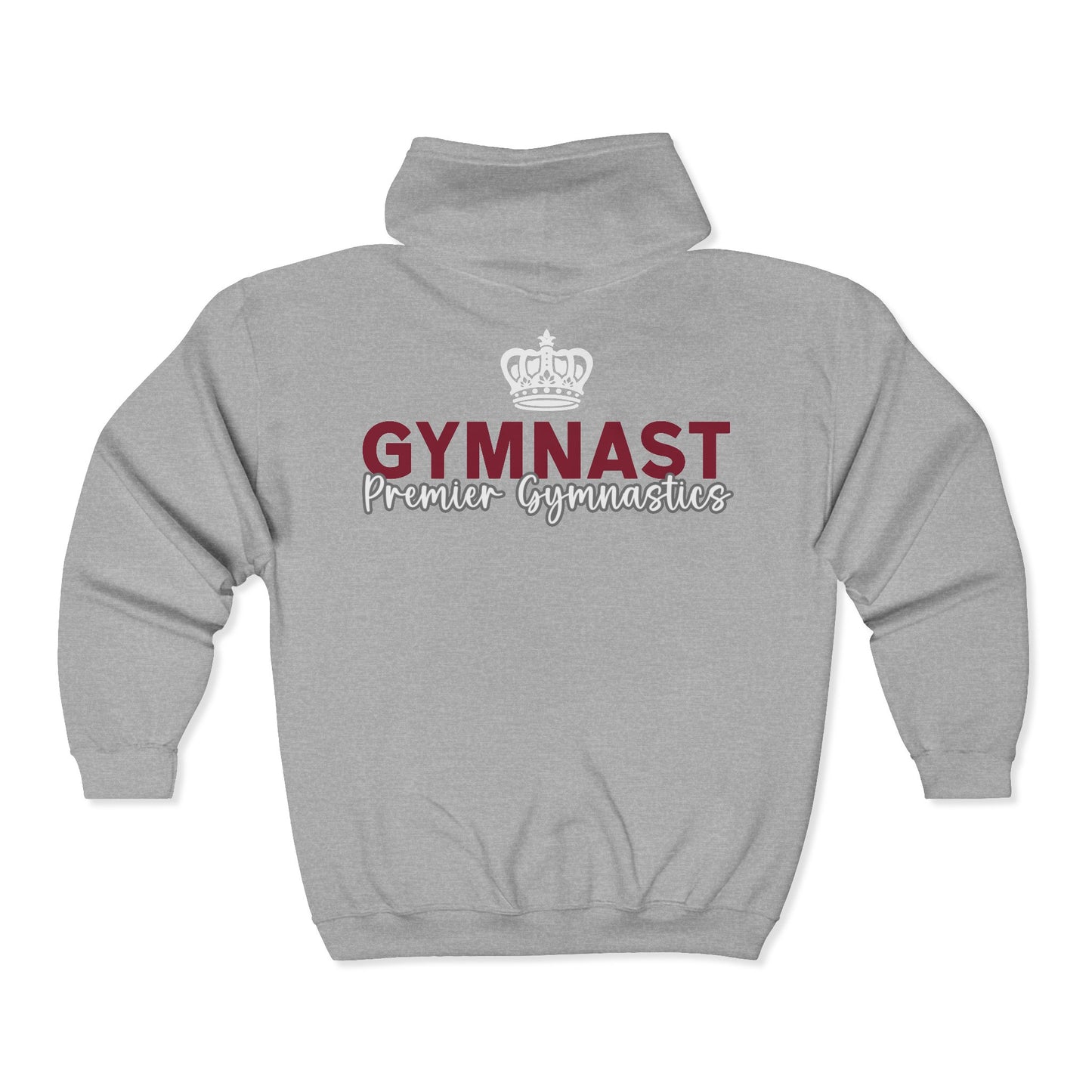 Gymnast Personalized Full-Zip Hoodie - Adult