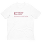 Definition Tee - Adult White